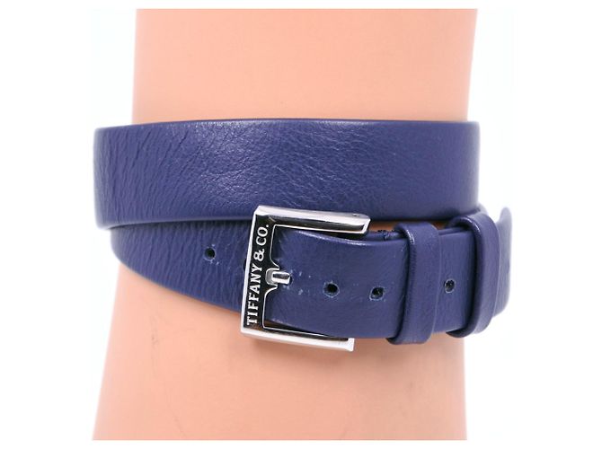 Tiffany & Co Tiffany East West Mini Quarz Analog Uhr Marineblau - Ansicht 5