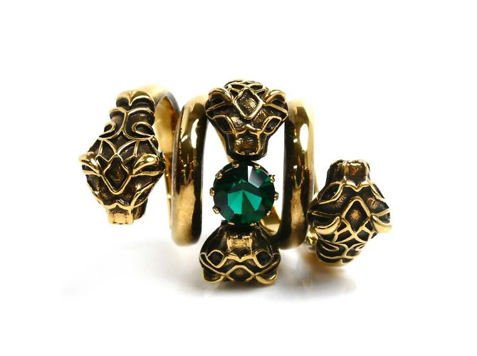 Anello doppio giro testa di tigre GUCCI - vista 3