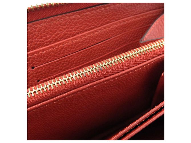 Louis Vuitton Monogram Empreinte Zippy Wallet Case Red - view 5