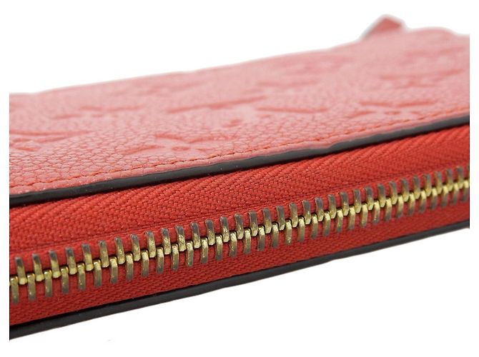 Louis Vuitton Monogram Empreinte Zippy Wallet Case Red - view 7