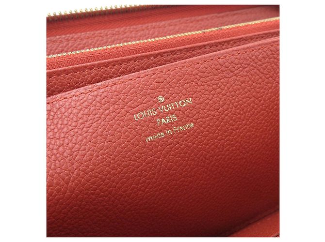 Louis Vuitton Monogram Empreinte Zippy Wallet Case Red - view 8