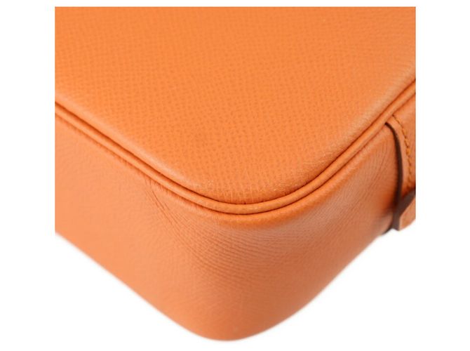 Hermès Borsa Hermes Plume Elan 28 Arancione - vista 5