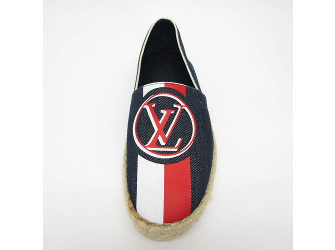 Scarpe Slip On da Donna Louis Vuitton Bianco Rosso Blu navy - vista 4
