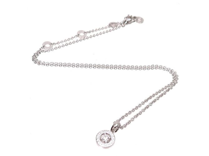 Bulgari Collana da donna in diamante Bvlgari 750WG Bianco - vista 3