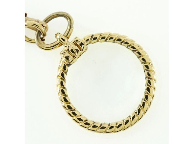 Collana Loupe Vintage Placcata Oro Chanel D'oro - vista 6