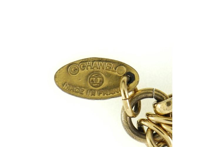 Collana Loupe Vintage Placcata Oro Chanel D'oro - vista 7