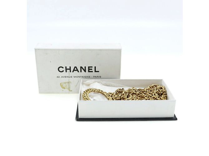 Collana Loupe Vintage Placcata Oro Chanel D'oro - vista 8