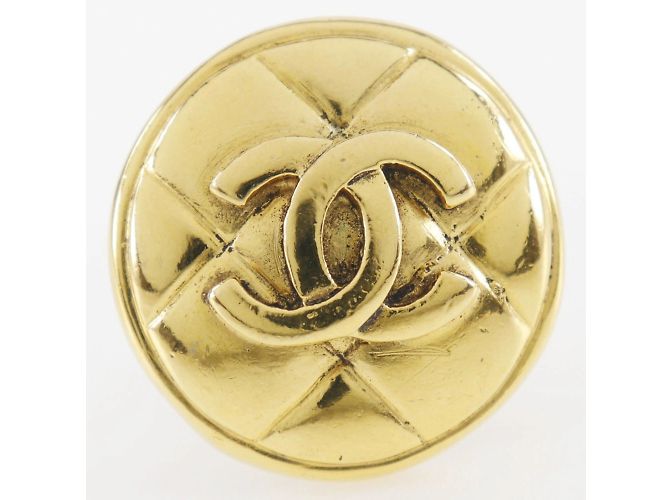 Vintage Gold Plated Clip Ohrringe Chanel Matelassé - Ansicht 5