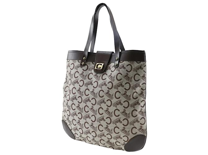 Céline Borsa Tote Celine C Macadam Marrone - vista 2
