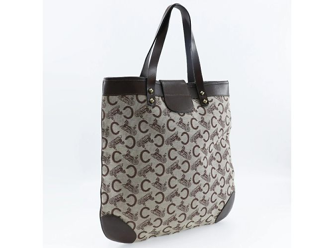Céline Borsa Tote Celine C Macadam Marrone - vista 3