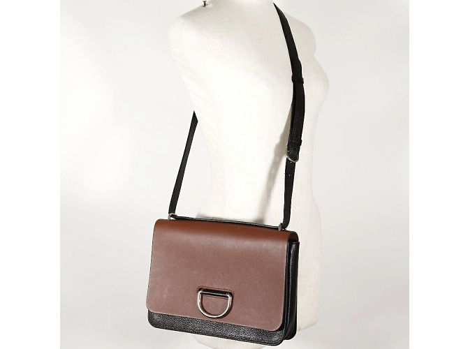 Borsa a Spalla D Ring di Burberry Marrone Nero - vista 9