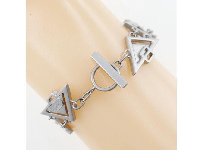 Bracciale charm in argento Bottega Veneta - vista 3