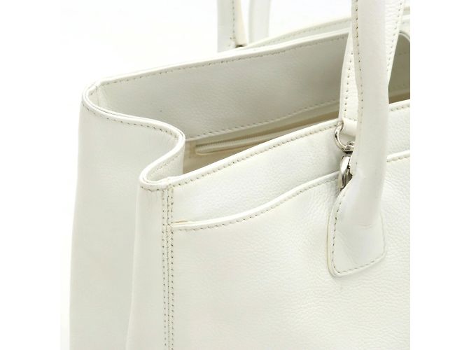 Chanel Executive Line Coco Mark Tote Bag Weiß - Ansicht 7