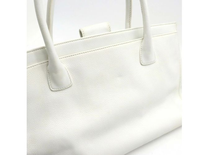 Chanel Executive Line Coco Mark Tote Bag Weiß - Ansicht 9