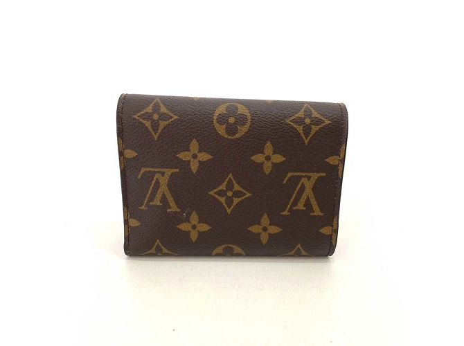 Billetera Trifold Monogram Louis Vuitton Castaño Rosa - vista 2