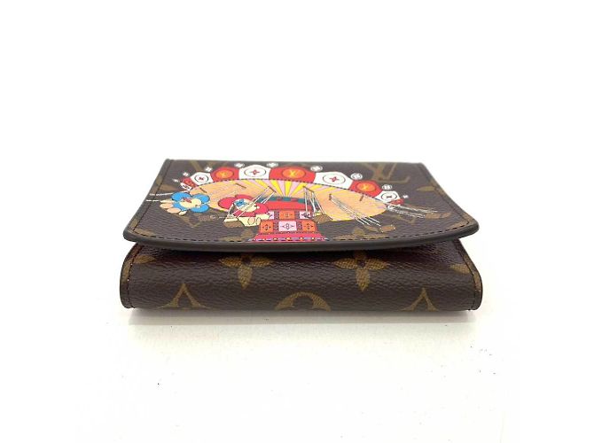 Billetera Trifold Monogram Louis Vuitton Castaño Rosa - vista 4