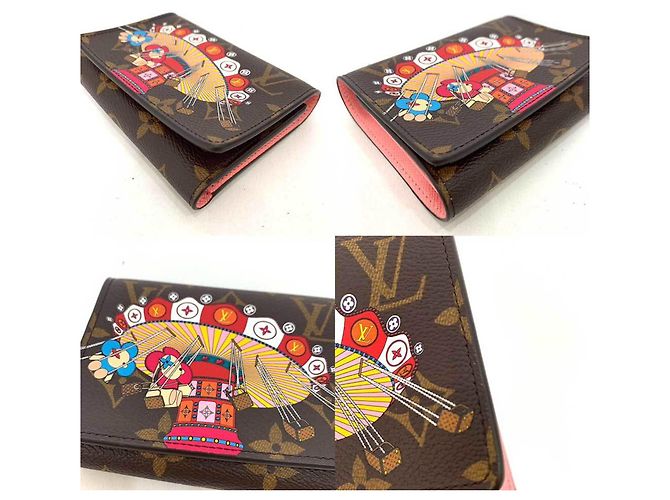 Billetera Trifold Monogram Louis Vuitton Castaño Rosa - vista 5