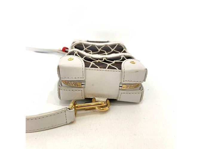 Borsa a Spalla Monogram Louis Vuitton Marrone Bianco - vista 3