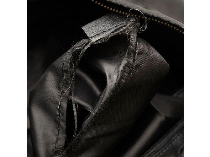 Clutch in nylon e pelle nera Givenchy Nero - vista 5