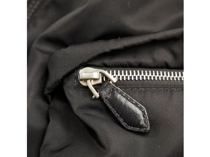 Clutch in nylon e pelle nera Givenchy Nero - vista 8