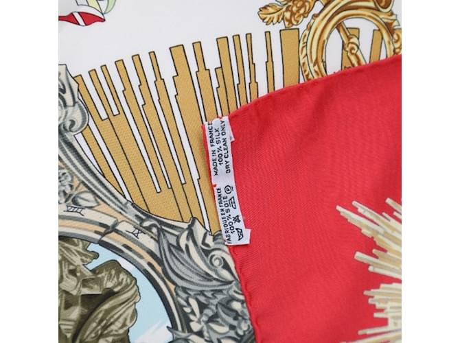 Hermès Sciarpa in seta rossa Hermes Frederic Kare90 Rosso - vista 3