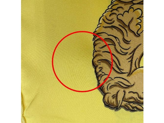 Hermès Foulard in seta gialla Carre90 Hermes Springs Giallo - vista 13