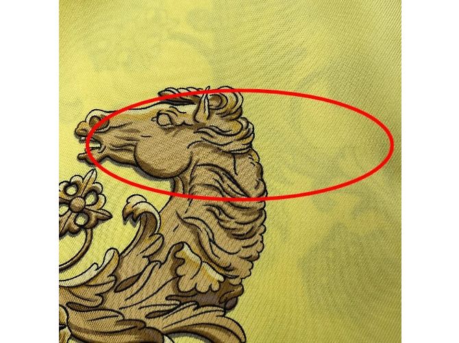 Hermès Foulard in seta gialla Carre90 Hermes Springs Giallo - vista 9