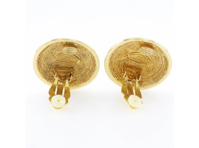 Boucles d'oreilles Matelassé en or plaqué vintage Chanel - vue 4