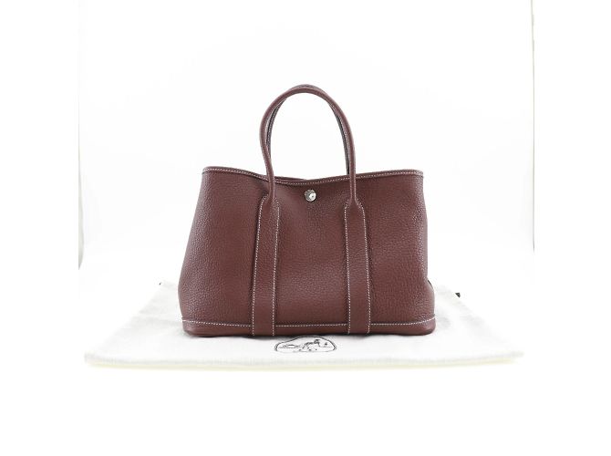 Hermès Borsa Hermes Garden Party TPM Rosso - vista 10