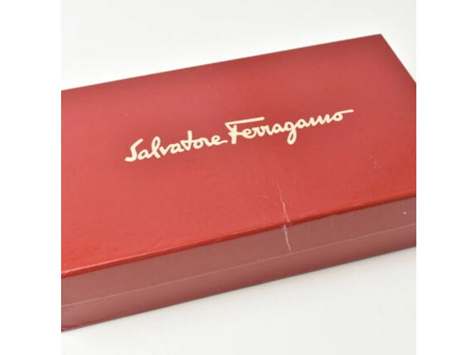 Cartera larga de cuero burdeos Salvatore Ferragamo - vista 10