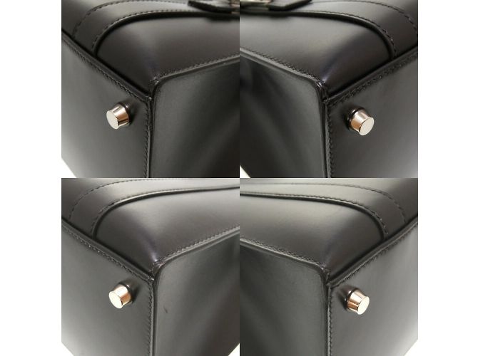 Hermès Borsa Hermes Drag 2 in pelle di vitello nera Nero - vista 4