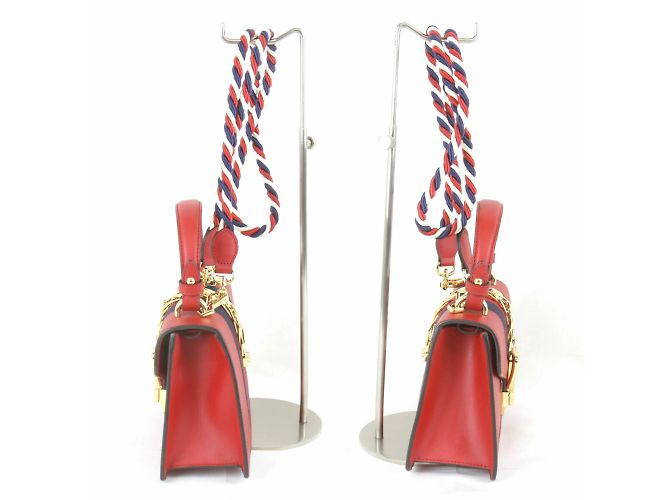 Borsa a Spalla Gucci Sylvie 2WAY Rosso - vista 3