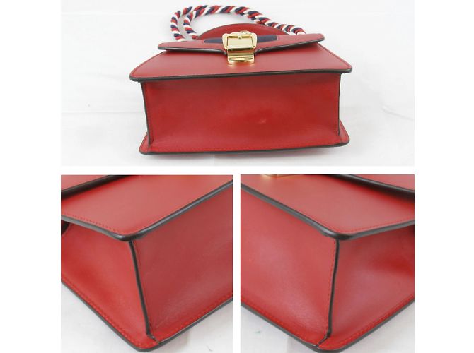 Borsa a Spalla Gucci Sylvie 2WAY Rosso - vista 4