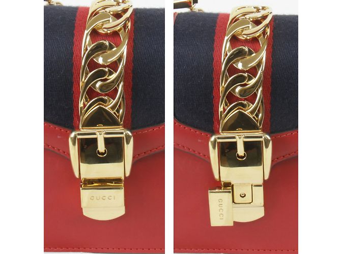 Borsa a Spalla Gucci Sylvie 2WAY Rosso - vista 6
