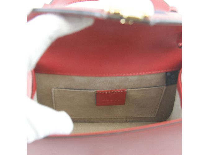 Borsa a Spalla Gucci Sylvie 2WAY Rosso - vista 7
