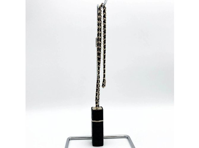 Chanel Lippenstiftetui aus schwarzem Leder - Ansicht 3
