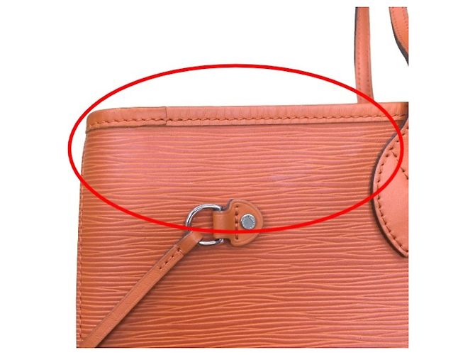 Neverfull Louis Vuitton Epi-Leder Tote Bag Orange - Ansicht 10