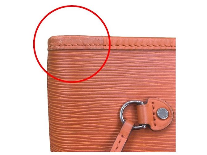 Neverfull Louis Vuitton Epi-Leder Tote Bag Orange - Ansicht 11