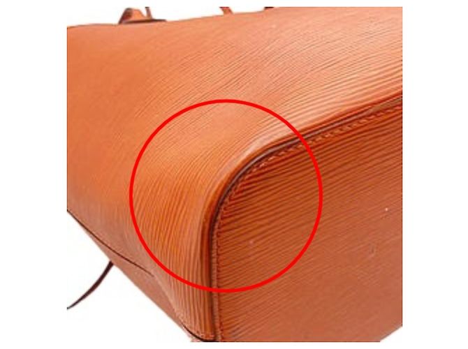 Neverfull Louis Vuitton Epi-Leder Tote Bag Orange - Ansicht 4