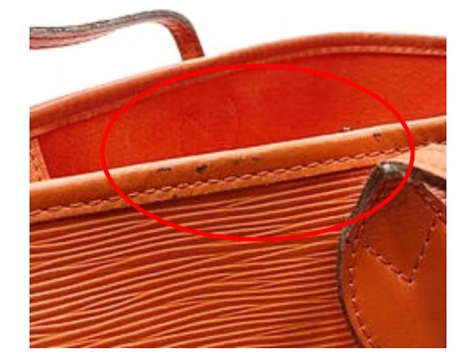 Neverfull Louis Vuitton Epi-Leder Tote Bag Orange - Ansicht 9