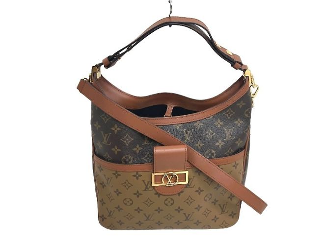 Borsa a Spalla Dauphine Monogram Reverse Louis Vuitton Marrone - vista 2