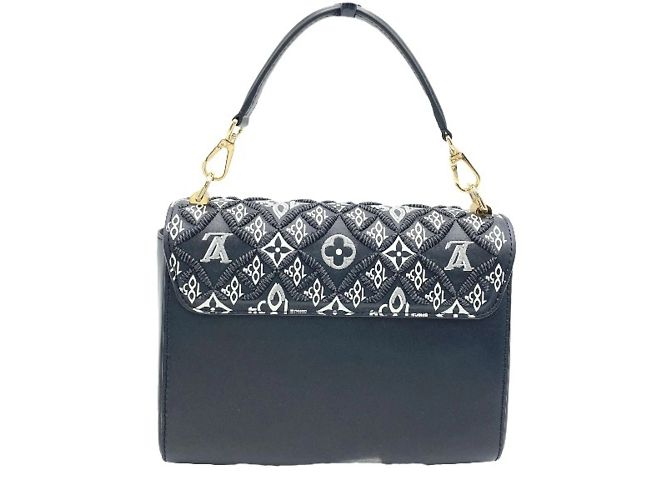 Sac à épaule Louis Vuitton Twist MM noir - vue 2