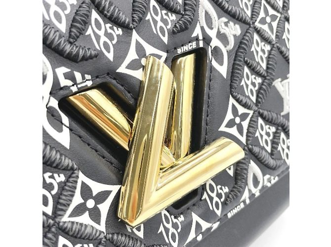 Sac à épaule Louis Vuitton Twist MM noir - vue 8
