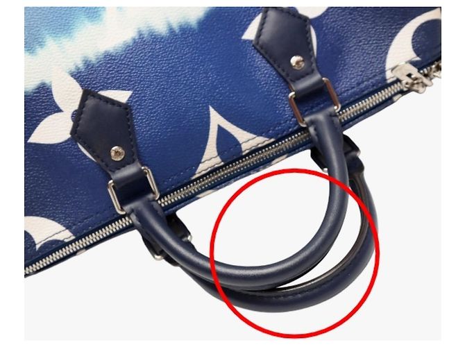 Speedy Borsa a spalla blu Louis Vuitton - vista 11