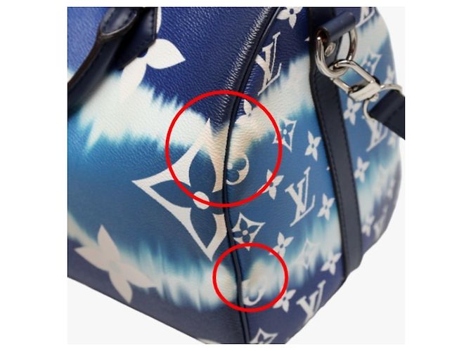 Speedy Borsa a spalla blu Louis Vuitton - vista 13