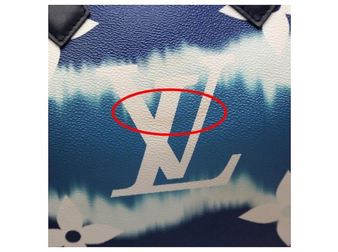 Speedy Borsa a spalla blu Louis Vuitton - vista 15