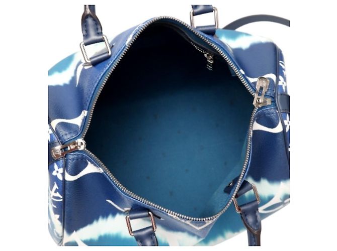 Speedy Borsa a spalla blu Louis Vuitton - vista 17