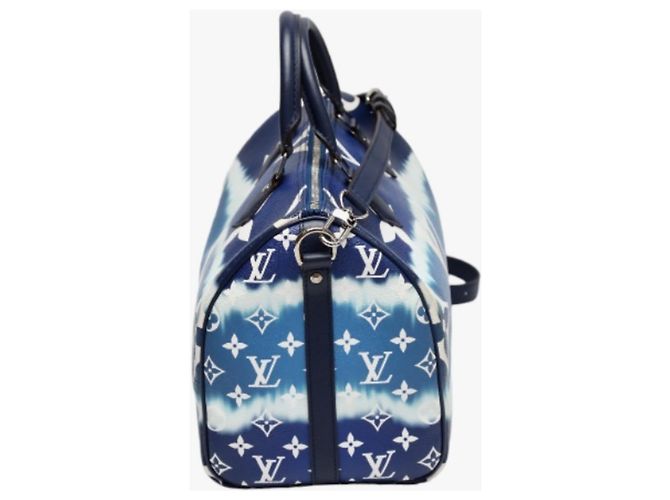 Speedy Borsa a spalla blu Louis Vuitton - vista 4