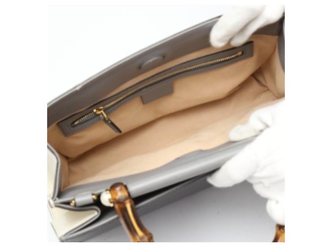 Bamboo Borsa a mano Gucci 2WAY in bambù Marrone - vista 12