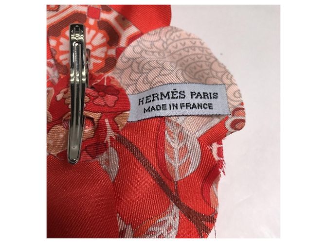 Hermès Spilla Fiore Corsage Rossa Hermes Rosso - vista 5
